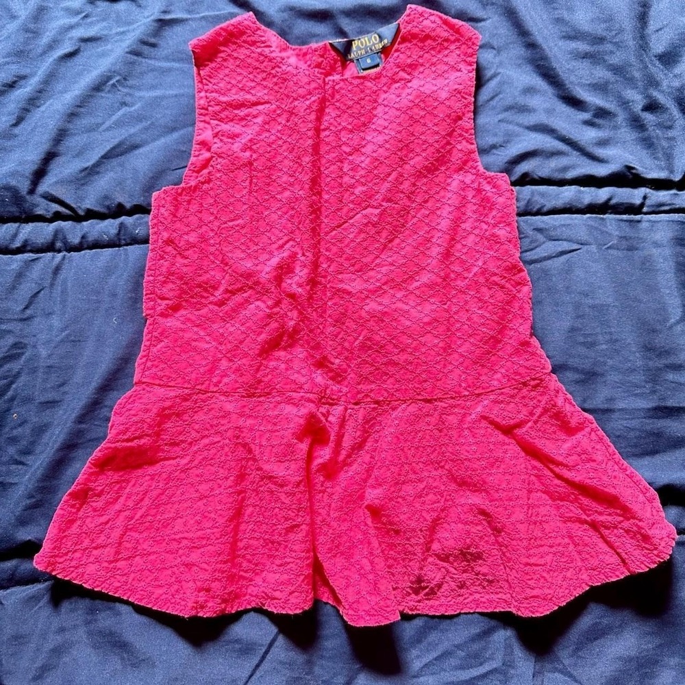 Polo Ralph Lauren Pink Girl's Button up Top Size 6